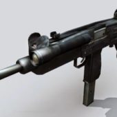Military Uzi Submachine Gun