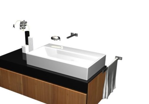 Furniture Vessel Sink Vanity Combo