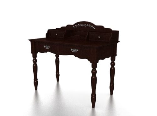 Victorian Style Vanity Table Free 3d Model Max 123free3dmodels