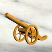 Weapon Vintage Gold Cannon