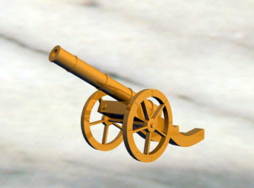 Weapon Vintage Gold Cannon