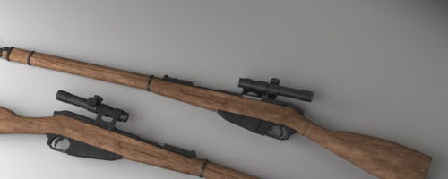 Vintage Sniper Rifle Gun
