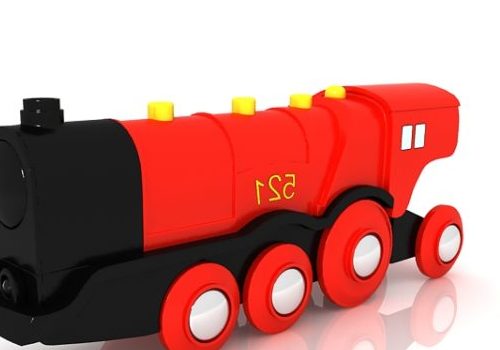 Vintage Red Locomotive