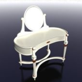 Vintage Design White Vanity Table
