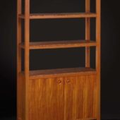 Vintage Wood Display Cabinet Furniture