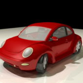 Cartoon Volkswagen Beetle Car