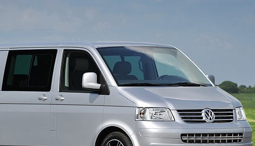 White Volkswagen Transporter Van