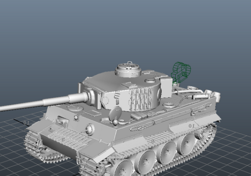 Military Ww2 Tiger 1 Tank