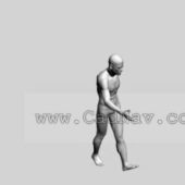 Walking Man Low Poly Character