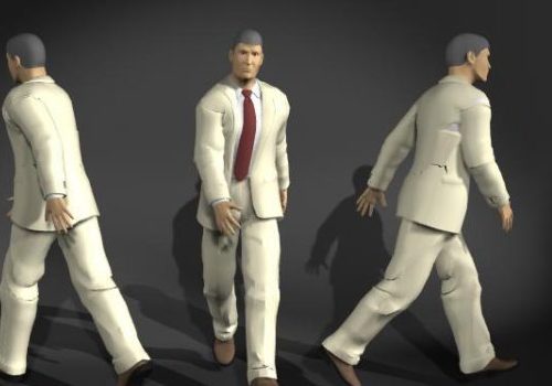 Walking Man In Suit | Characters