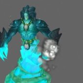 Water Elemental Game Character V1