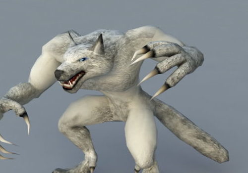 Werewolf Character Rigged