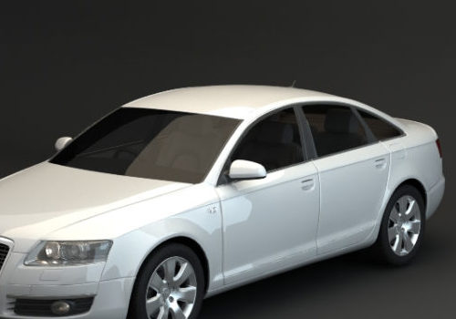 White Audi A6 Sedan Car