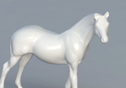 White Horse Stone Statue