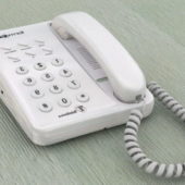 White Desk Telephone