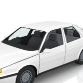 White Classic Sedan Car