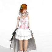 White Dress Girl Character