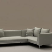 White Fabric Sofa Set For Living Room | Furniture