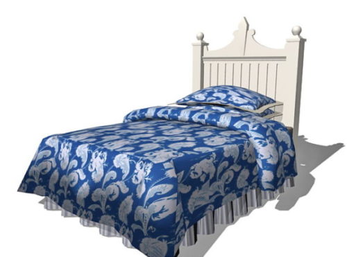 Furniture White Kid Bed