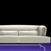 White Furniture Leather Loveseat