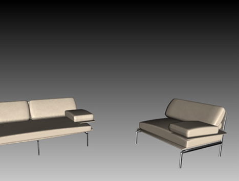 White Leather Furniture Sofa Set