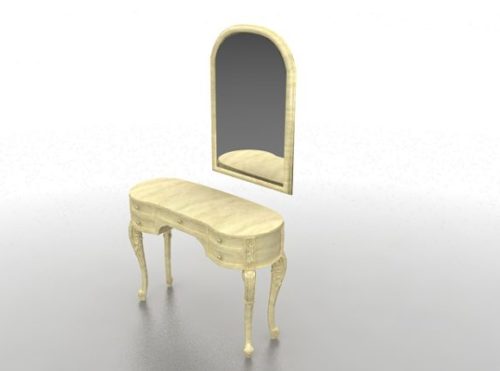 Classic Makeup Table With Mirror
