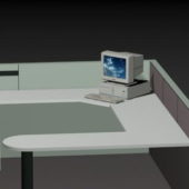 White Office Cubicle Furniture