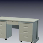 White Office Table Cabinets Furniture