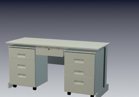 White Office Table Cabinets Furniture