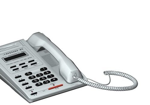 Office Telephone White Color