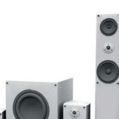 White Color Speaker System