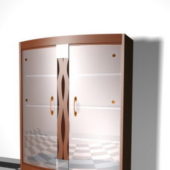 Wine Cabinet Furniture With Glass Door