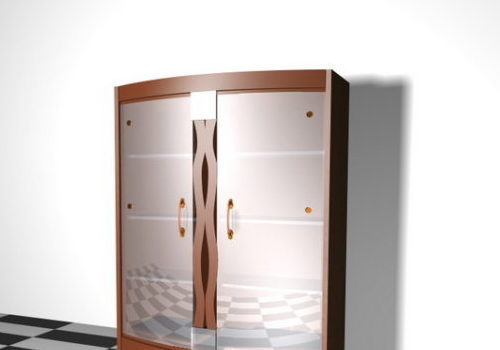 Wine Cabinet Furniture With Glass Door