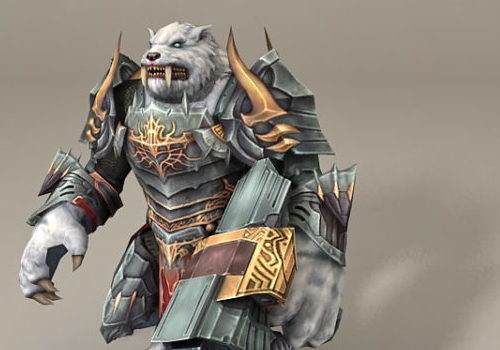 Wolf Monster Character Warrior