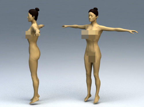 Character Woman Body