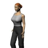 Woman Character In Blouse Undershirt Characters
