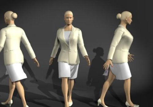 Woman Walking With Uniforms | Characters