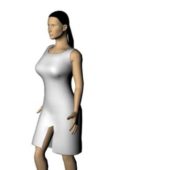 Woman Character In Sheath Dress Characters