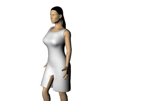 Woman Character In Sheath Dress Characters