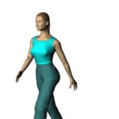 Woman Character In Sleeveless Shirt Characters