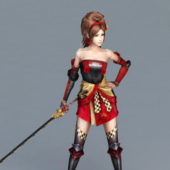 Women Character With Samurai Sword