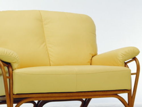 Wood Base Upholstered Loveseat Living Room | Furniture