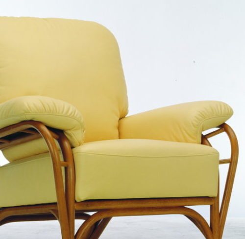 Living Room Wood Base Upholstered Sofa Chair | Furniture