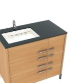Furniture Wood Basin Cabinet