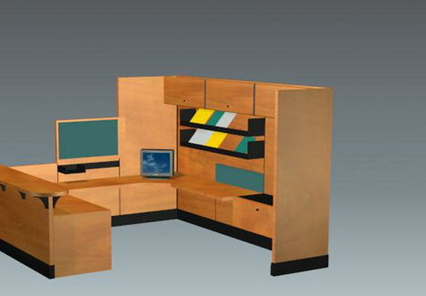 Wood Office Cubicle Furniture