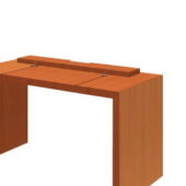 Modern Wood Reception Desk | Furniture