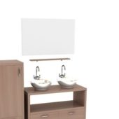 Furniture Wood Vanity And Cabinet
