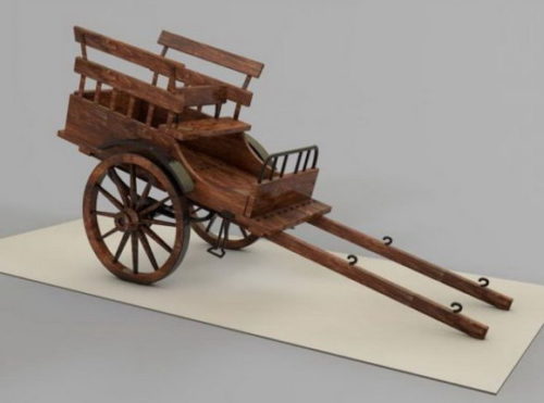 Vintage Wooden Cart