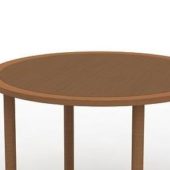 Wooden Coffee Table Round Top Furniture