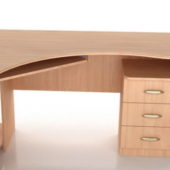 Wooden Pc Desk And Filing Cabinet Furniture